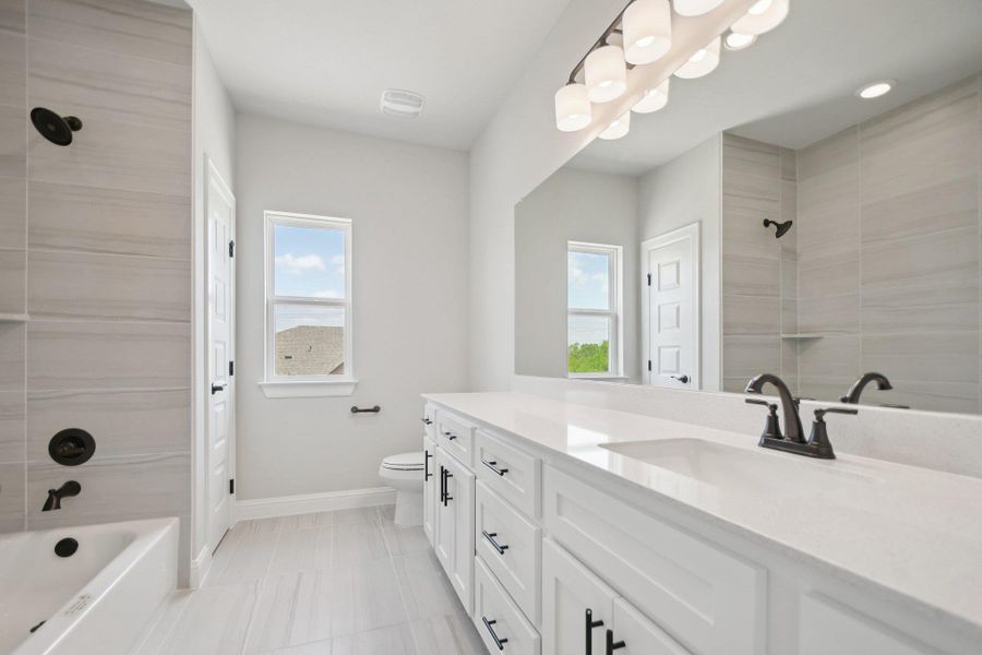 Furnished interior view inside a new home in Cross Creek, Cedar Park (Image 10).