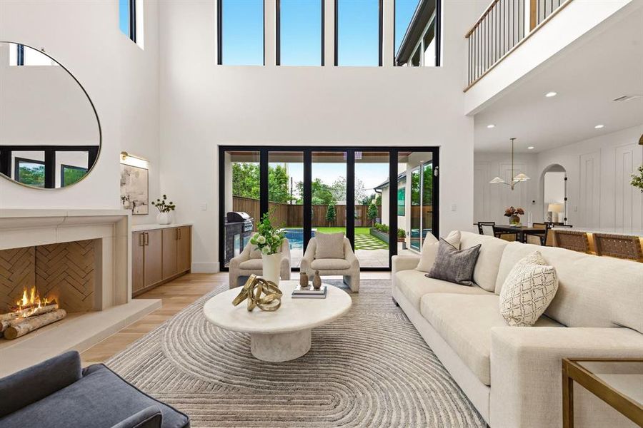 Furnished interior view inside a new home in , Dallas (Image 31).