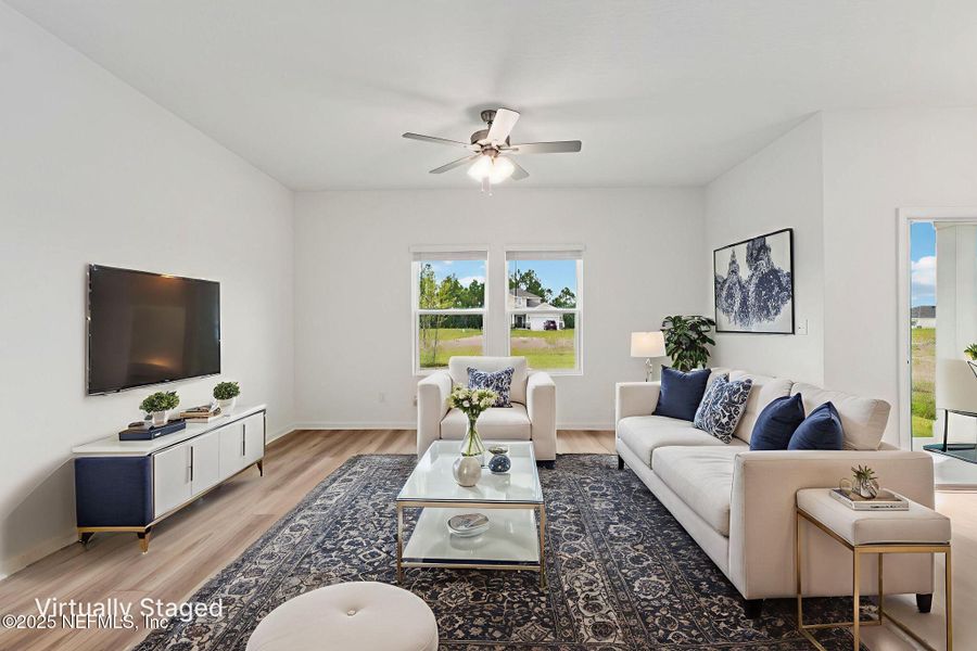 Furnished interior view inside a new home in Panther Creek, Jacksonville (Image 5). Furnished interior view inside a new home in Panther Creek, Jacksonville (Image 5).
