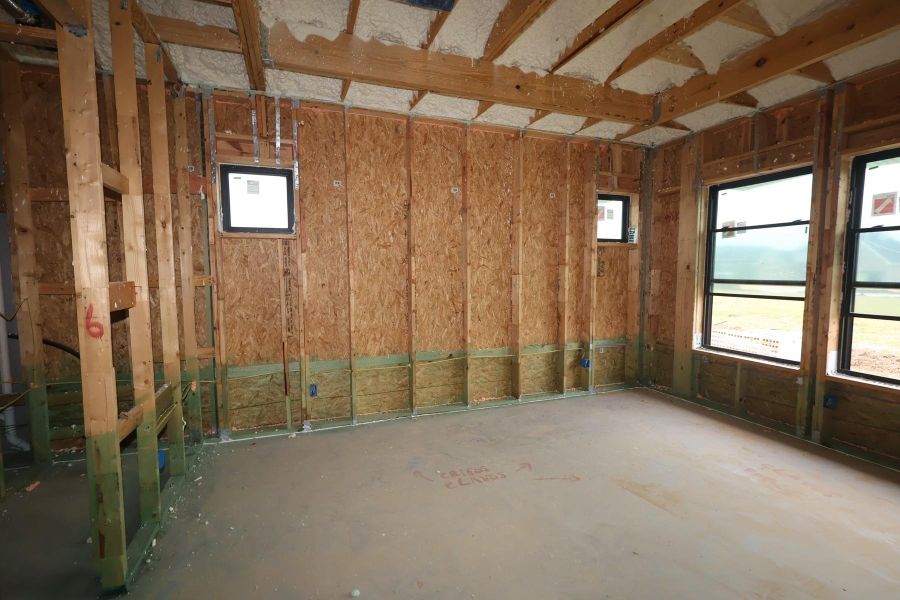 In-progress construction of a new home in Riceland - Summit Collection, Mont Belvieu, TX (Image 7). In-progress construction of a new home in Riceland - Summit Collection, Mont Belvieu, TX (Image 7).