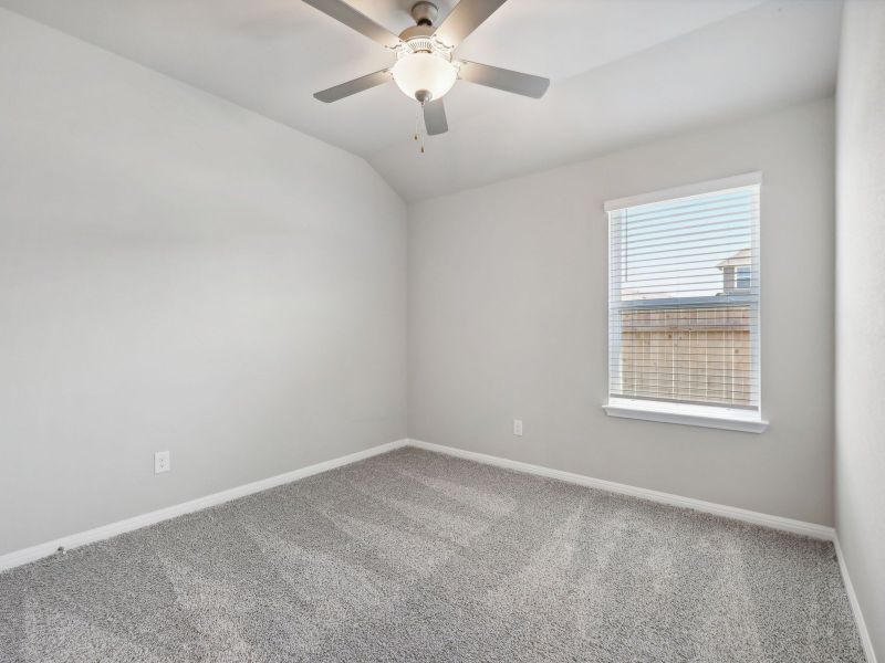 Two of the secondary bedrooms are next to each other with a bathroom in between.