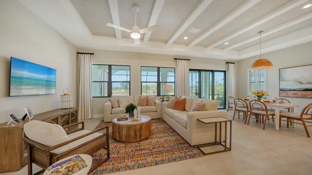 Representative furnished interior of a home built from the Harvest 3 by Neal Communities in Canoe Creek, Parrish (Image 24).
