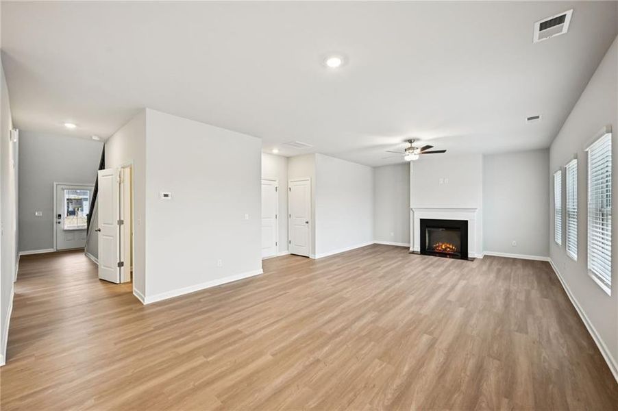 Spacious, unfurnished interior of a new home in The Hills at Cedar Creek, Winder (Image 36).