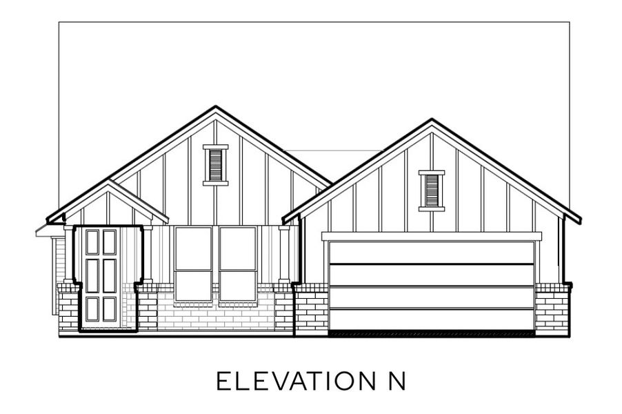 Representative rendering of the exterior for the The Flower by Lillian Custom Homes (Image 4).