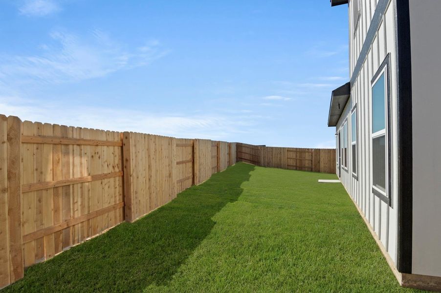 Exterior details and patio area of a home in Cloverleaf, Austin (Image 4). Exterior details and patio area of a home in Cloverleaf, Austin (Image 4).