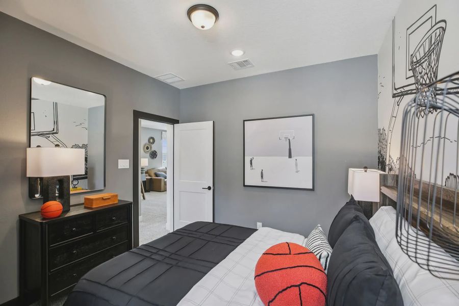 Representative furnished interior of a home built from the Dayton by Chesmar Homes in Bridgeland 45's, Cypress (Image 34).