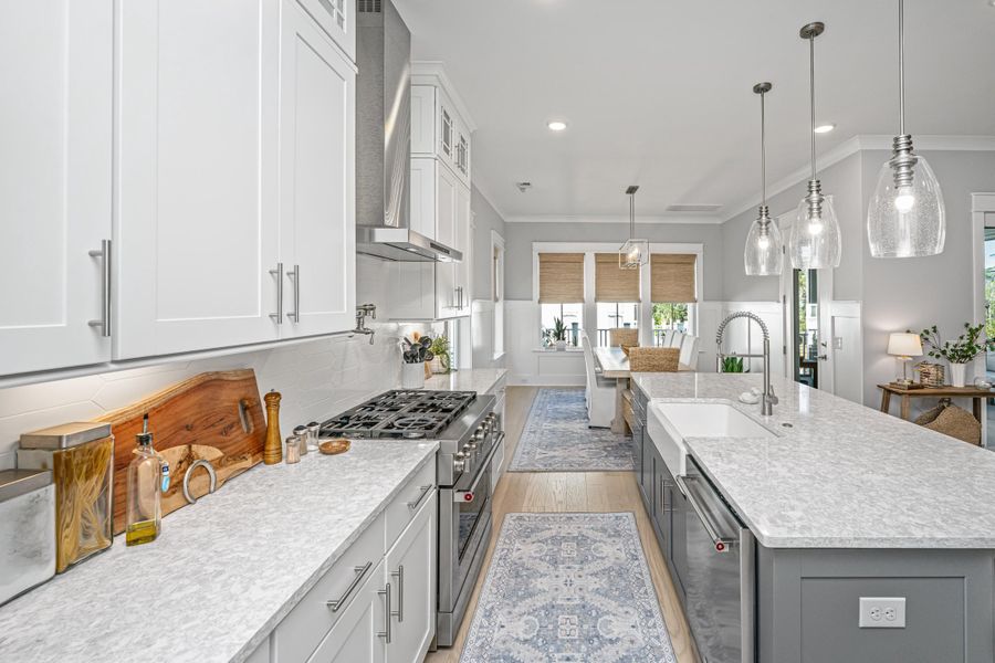 Furnished interior view inside a new home in , Charleston (Image 10).