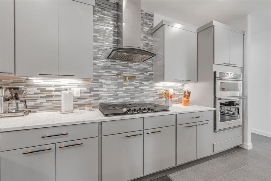 Furnished interior view inside a new home in , Early (Image 8).