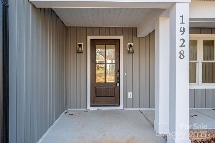 Exterior details and patio area of a home in , Newton (Image 21).