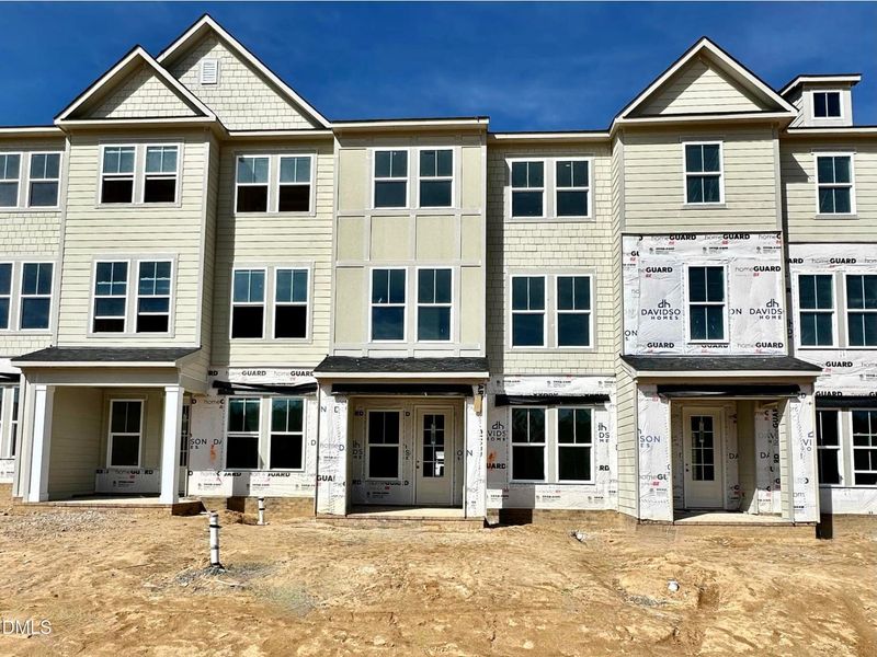 In-progress construction of a new home in Forestville Yard Townhomes, Knightdale, NC (Image 7).