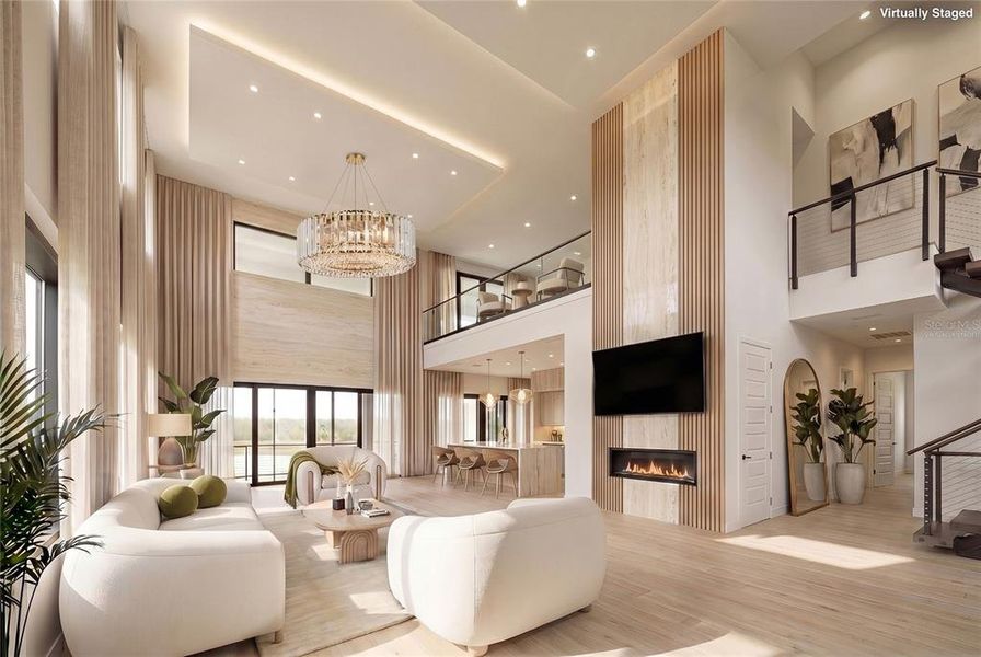 Furnished interior view inside a new home in , Davenport (Image 12).