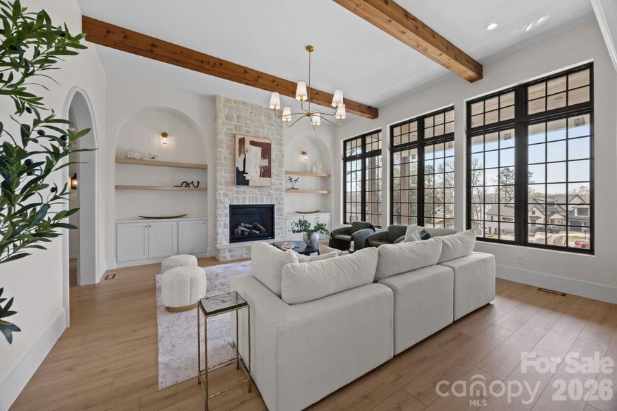 Furnished interior view inside a new home in , Sherrills Ford (Image 31).