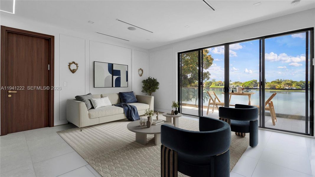 Furnished interior view inside a new home in , Miami (Image 27). Furnished interior view inside a new home in , Miami (Image 27).