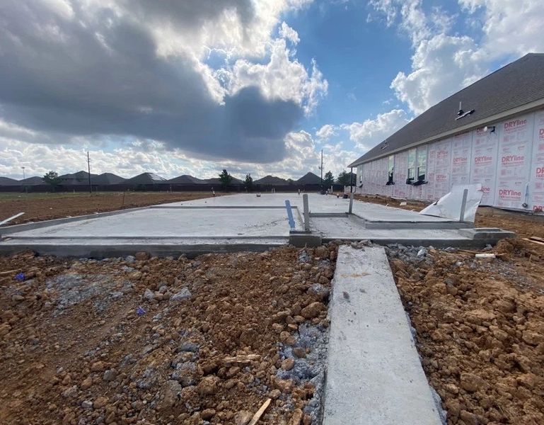 Construction progress - 23627 Red Rowan Lane