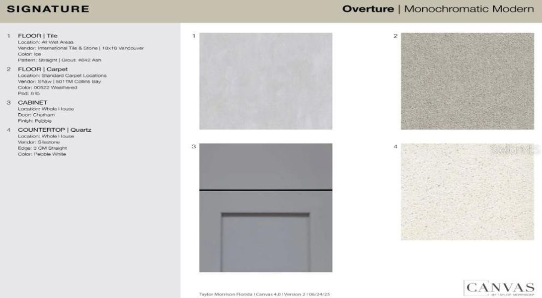 Sample of building materials used in homes in The Towns at Skye Ranch, Sarasota (Image 18).