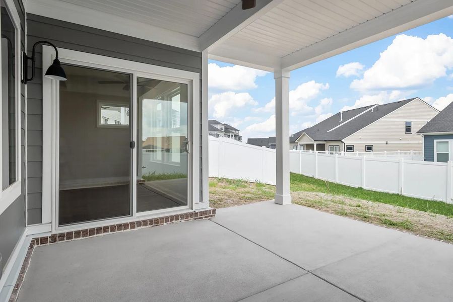 The Wellsley B Outside Living Area