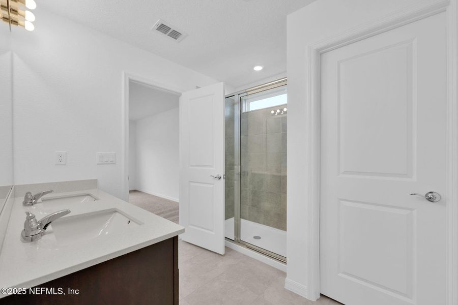 Furnished interior view inside a new home in Wells Landing, Jacksonville (Image 12).