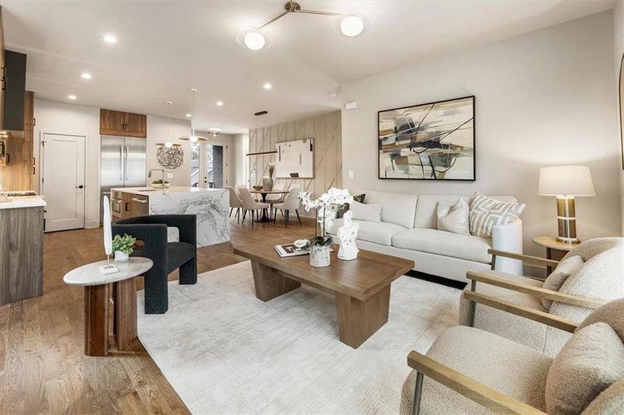 Furnished interior view inside a new home in , Atlanta (Image 14).