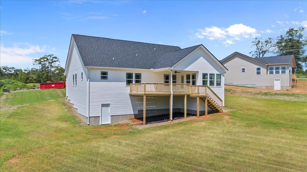 Representative exterior photo of a completed home built from the Drayton by Enchanted Homes in Ballentine Ridge, Lyman, SC (Image 16).