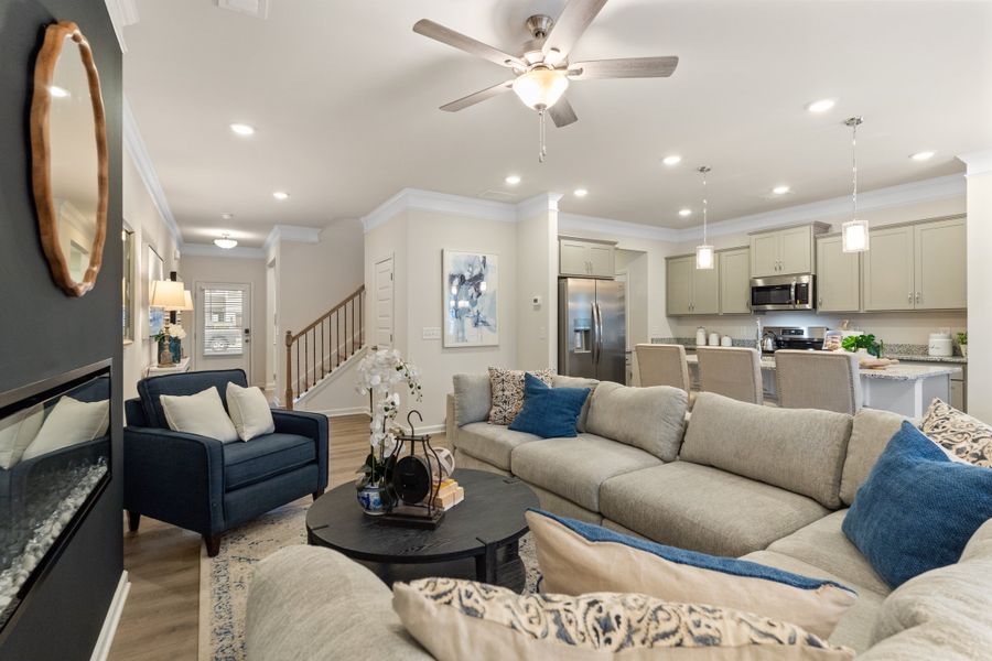 Furnished interior view inside a new home in The Andros, Dalton (Image 11).