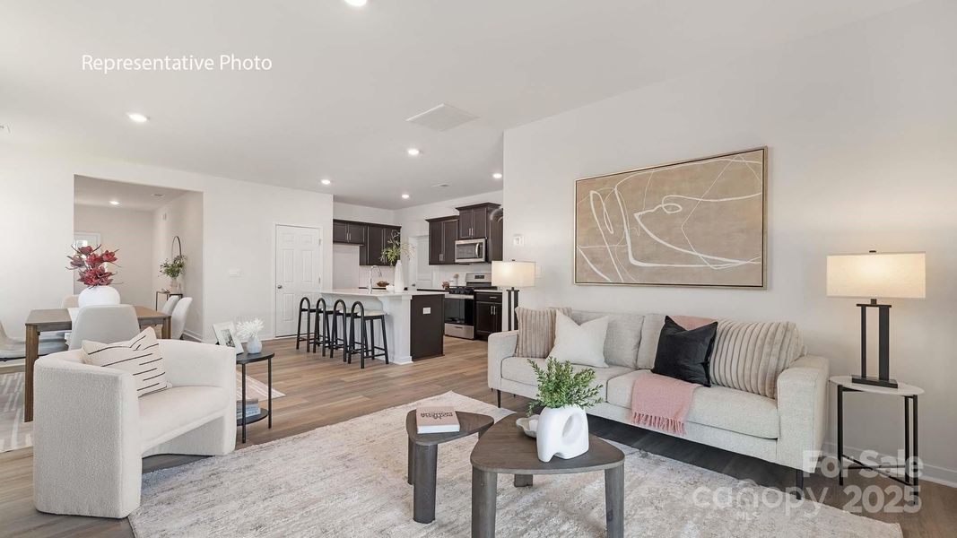 Furnished interior view inside a new home in Clark Creek Landing, Lincolnton (Image 9).