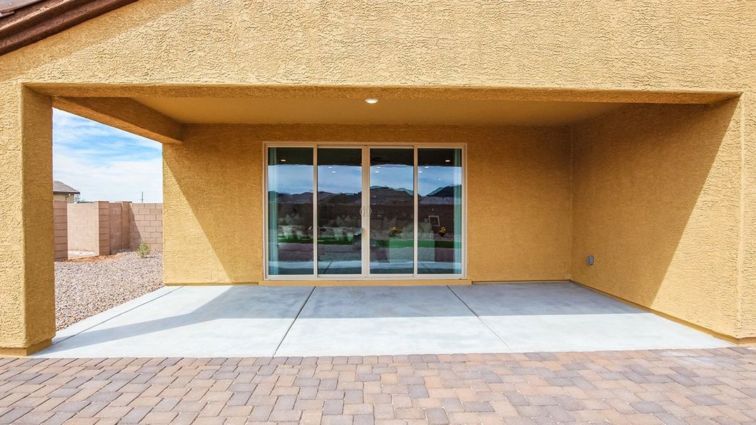 Representative exterior photo of a completed home built from the Citrine - Plan 5042 by D.R. Horton in Sycamore Vista, Vail, AZ (Image 23). Representative exterior photo of a completed home built from the Citrine - Plan 5042 by D.R. Horton in Sycamore Vista, Vail, AZ (Image 23).