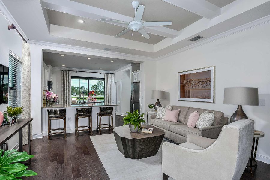 Representative furnished interior of a home built from the Liberty 4 by Neal Communities in Vicenza, Venice (Image 6).