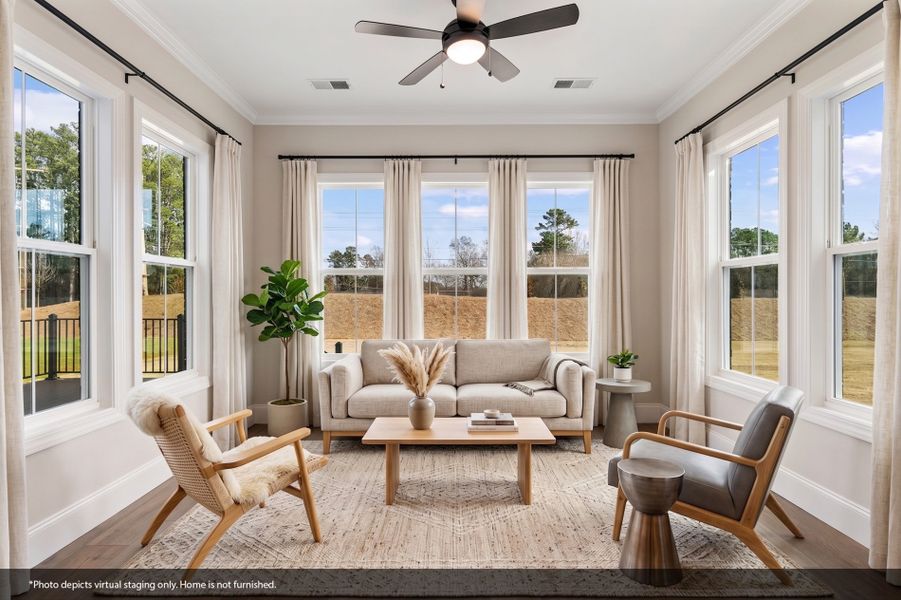 Furnished interior view inside a new home in Walnut Grove, Easley (Image 10).