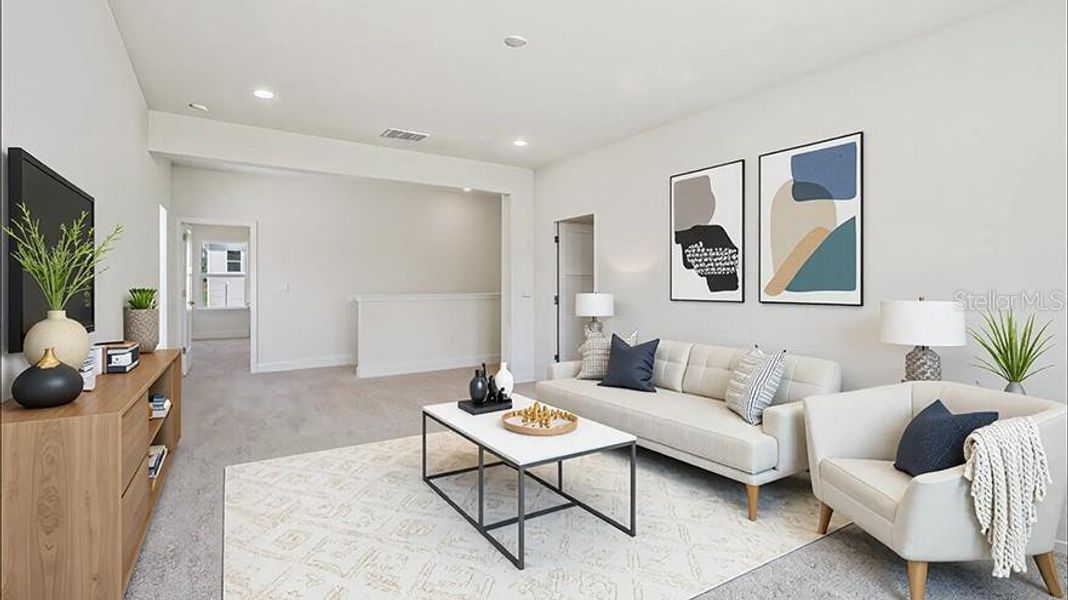 Furnished interior view inside a new home in Buchanan Trails, Newberry (Image 13). Furnished interior view inside a new home in Buchanan Trails, Newberry (Image 13).