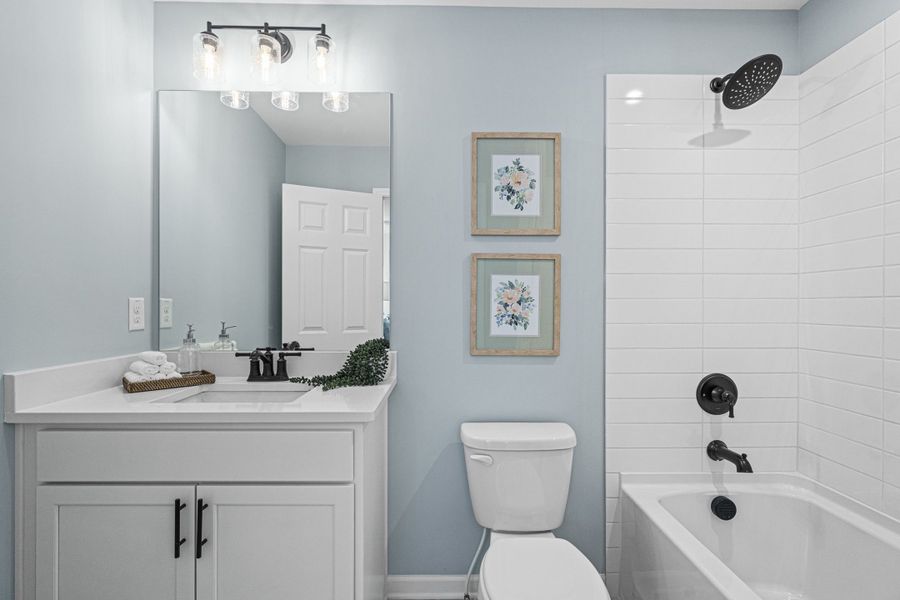 Representative furnished interior of a home built from the The Hickory A by Davidson Homes LLC in Wehunt Meadows, Hoschton (Image 25).