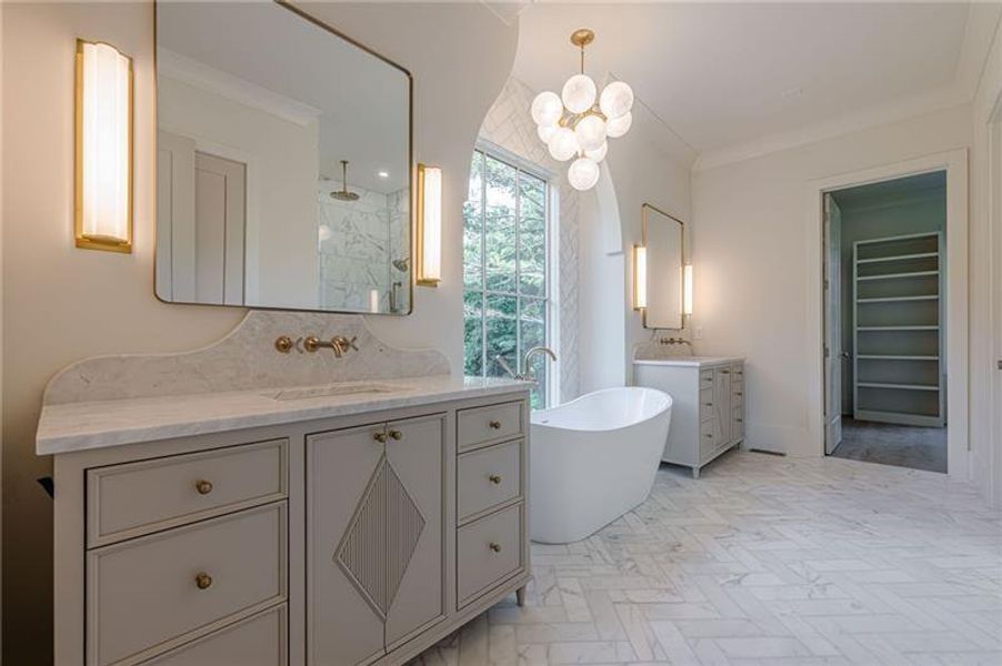 Furnished interior view inside a new home in , Canton (Image 46).