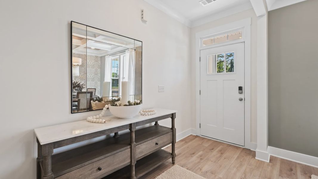 Representative furnished interior of a home built from the Augusta by DRB Homes in Woodglen, Piedmont (Image 3).