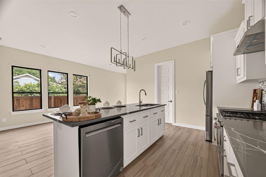 Furnished interior view inside a new home in , Houston (Image 13).