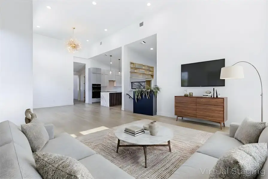 Virtually Staged Living Room