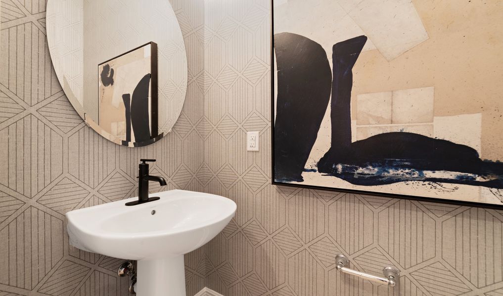 Convenient powder room