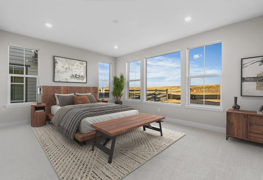 Homesite 3703 Multi-Gen Main Bedroom - Virtually Staged - 25 of 28