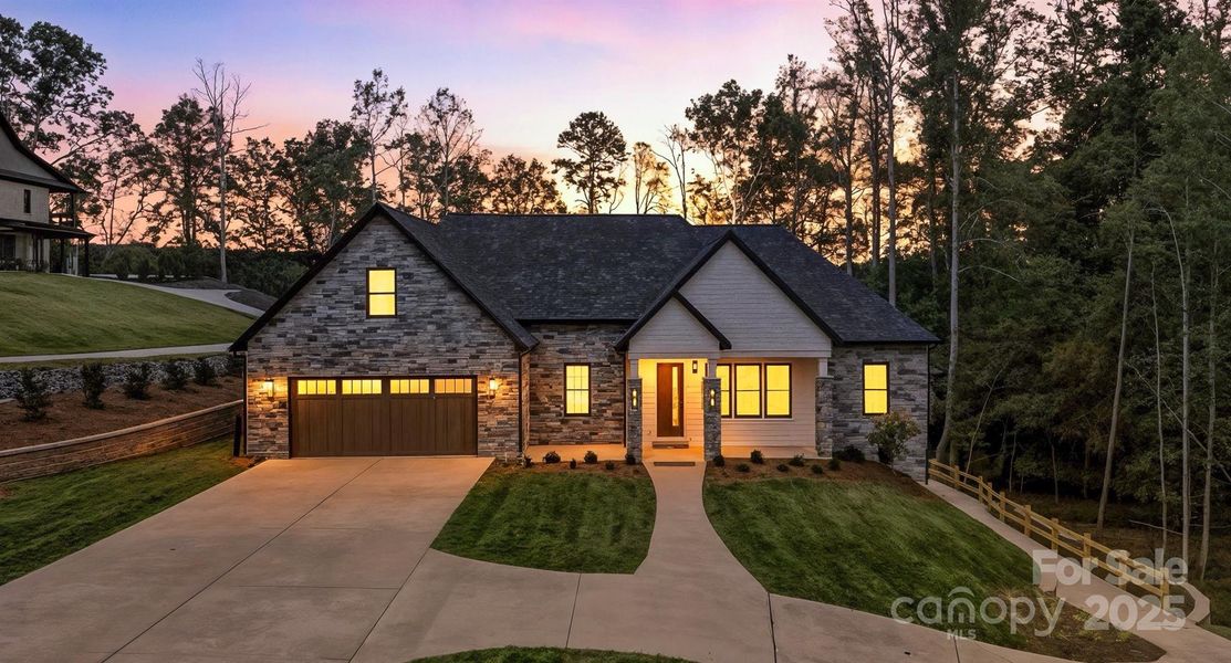 Front exterior of a new home in , Granite Falls, NC, highlighting curb appeal (Image 23). Front exterior of a new home in , Granite Falls, NC, highlighting curb appeal (Image 23).