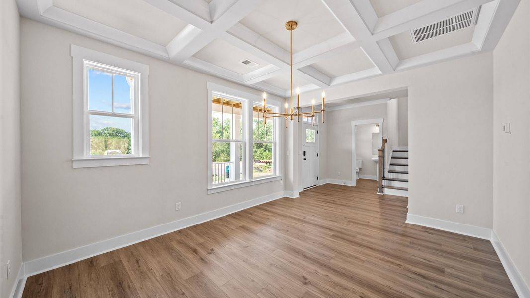Furnished interior view inside a new home in Benjamin's Grove, Woodruff (Image 8). Furnished interior view inside a new home in Benjamin's Grove, Woodruff (Image 8).
