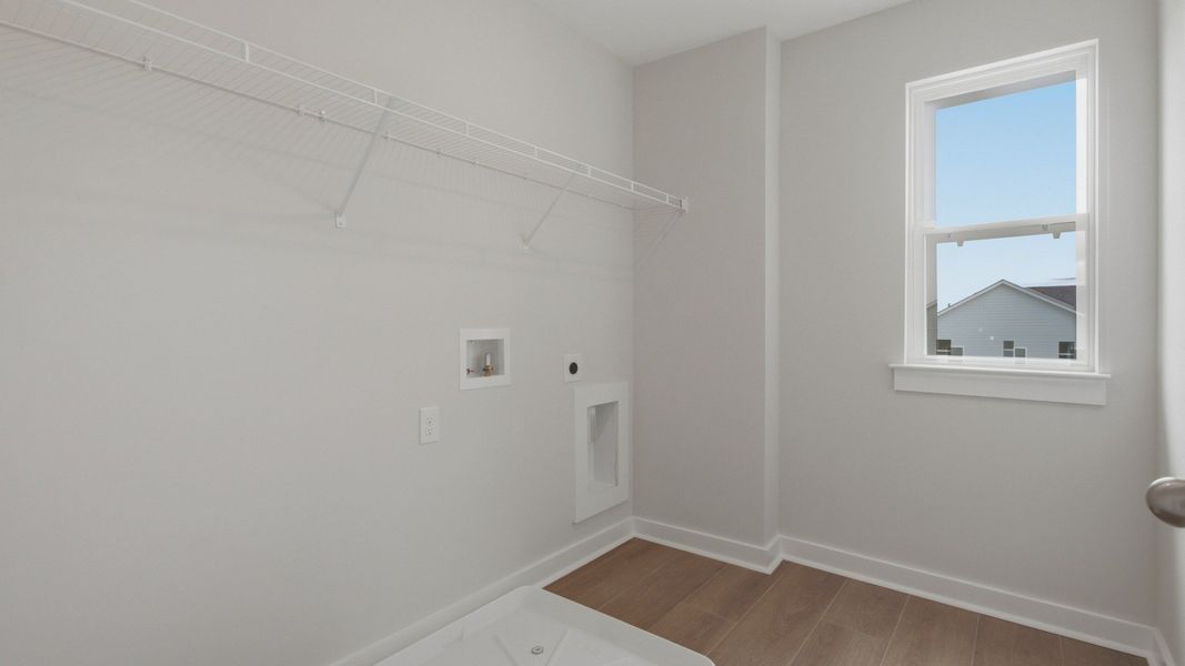 Elevated walk-in closet with window Elevated walk-in closet with window