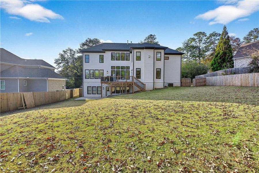 Exterior details and patio area of a home in , Marietta (Image 52).