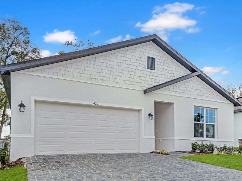 Representative exterior photo of a completed home built from the Lark by Hartizen Homes in Eden Crest Single Family Homes, Apopka, FL (Image 23).