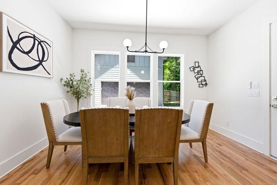 Furnished interior view inside a new home in , Atlanta (Image 35).