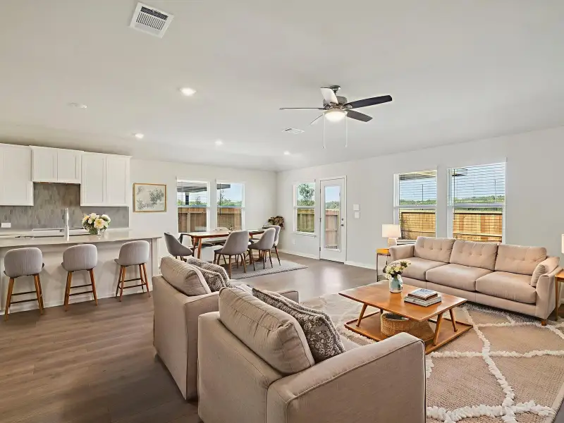 Furnished interior view inside a new home in Arcadia Ridge - Classic Series, San Antonio (Image 3).