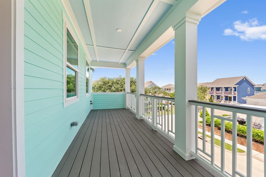 Exterior details and patio area of a home in , Galveston (Image 26).