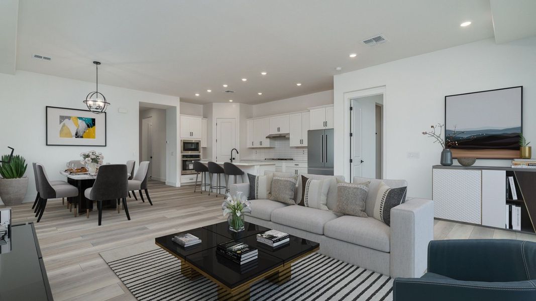 Representative furnished interior of a home built from the Pinehurst by William Ryan Homes in Fairways in Victory at Verrado, Buckeye (Image 16).