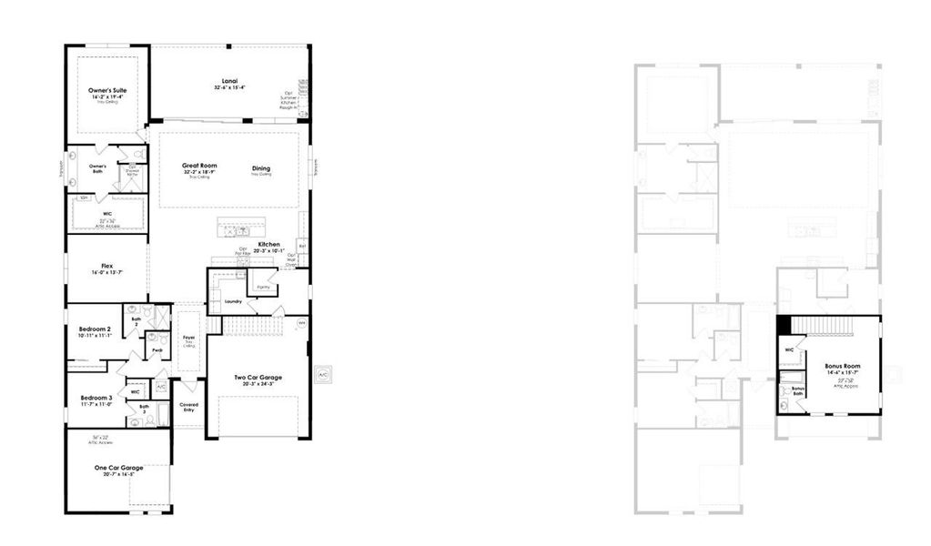 2D floor plan layout of this home in L'Ambiance at Avenir, Palm Beach Gardens, FL (Image 5). 2D floor plan layout of this home in L'Ambiance at Avenir, Palm Beach Gardens, FL (Image 5).