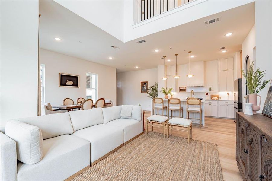 Furnished interior view inside a new home in , Dallas (Image 3).