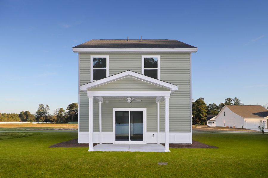 Exterior details and patio area of a home in Hainer Place, Conway (Image 20).