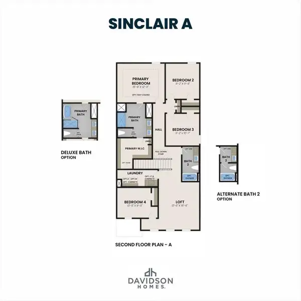 2D floor plan layout of this home in Greene Farm, Cartersville, GA (Image 6).
