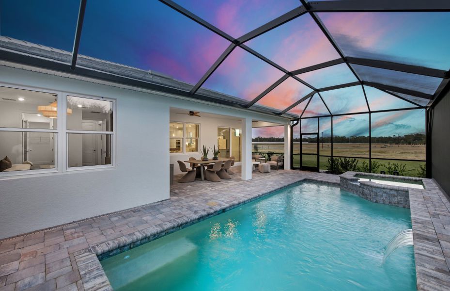 Representative exterior details of a home built from the Palmary by DiVosta in BeachWalk by Manasota Key, Englewood (Image 4).
